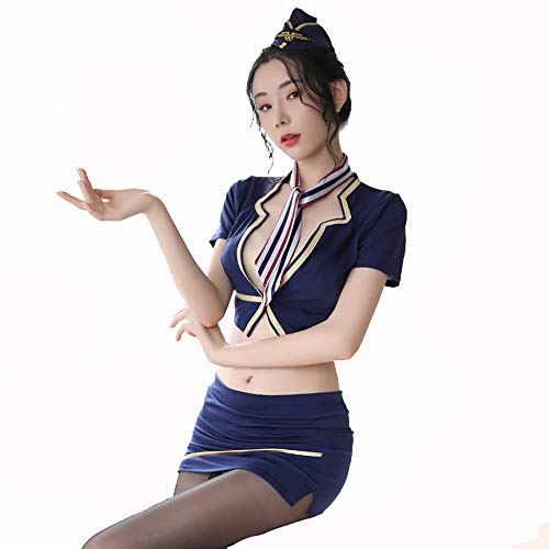 Womens Mile High Club Stewardess Cosplay Costume,Air UK | Ubuy